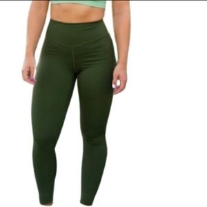 Balance athletica dark green leggings xl